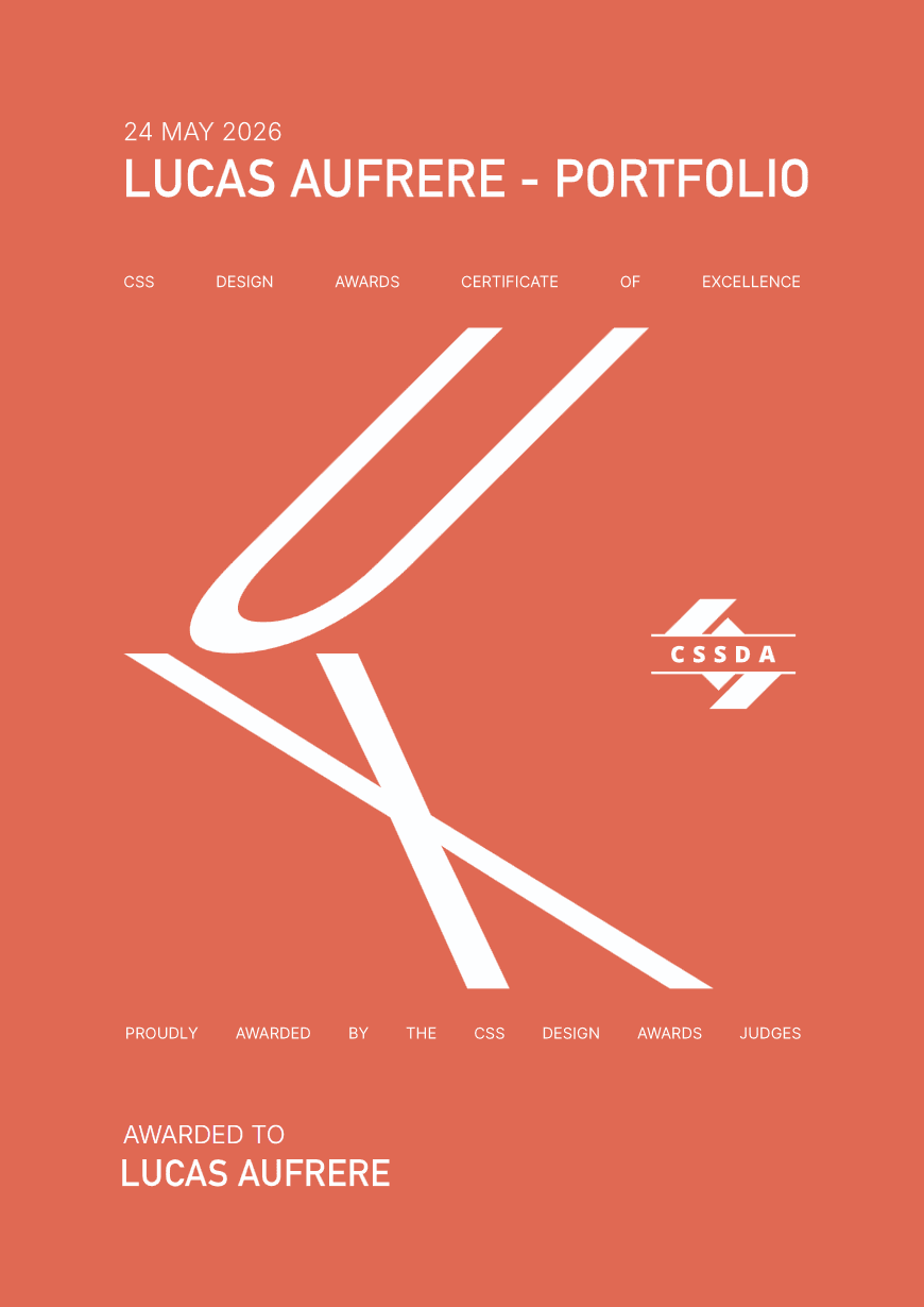 Best UX — CSS Design Awards, distinction remportée par le studio web Fyconic